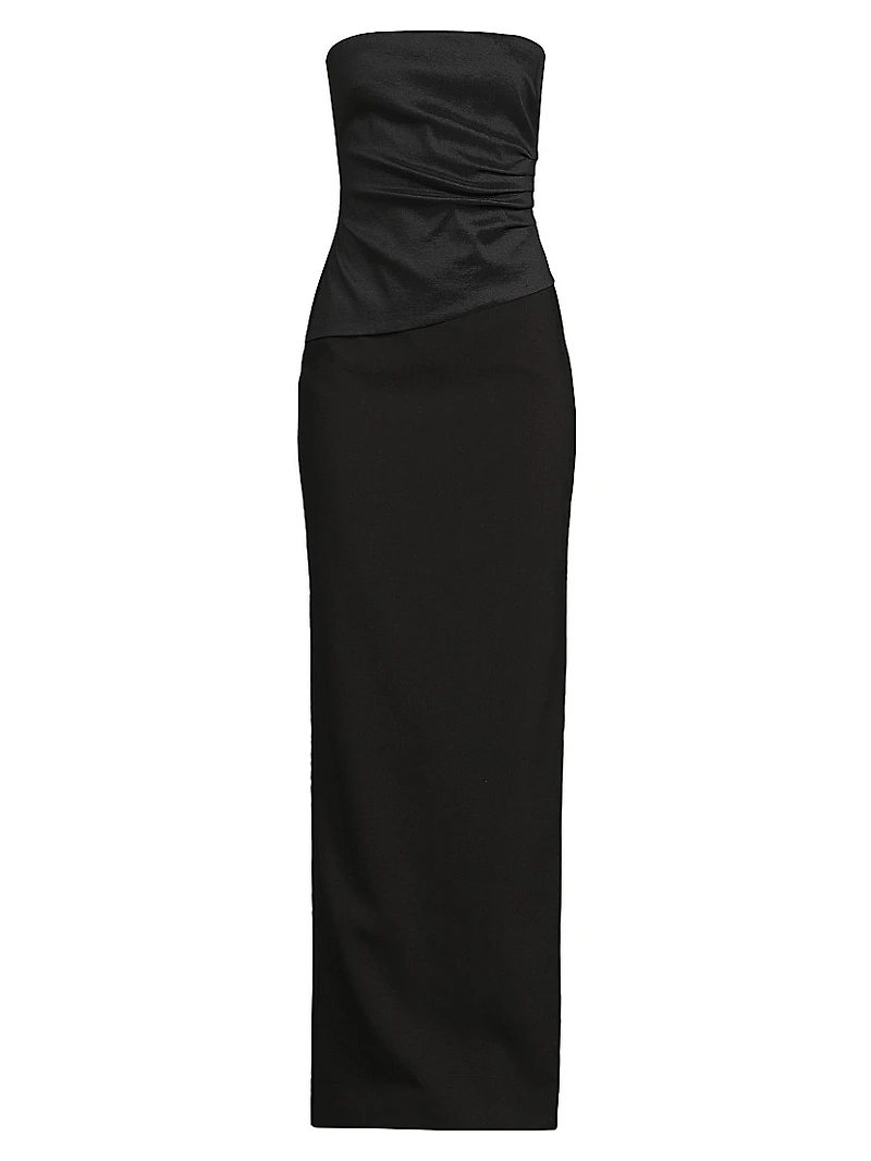 Evie Strapless Column Gown