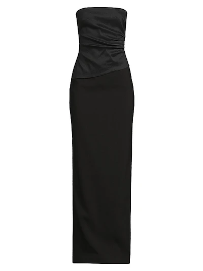 Evie Strapless Column Gown