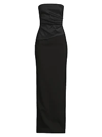Evie Strapless Column Gown
