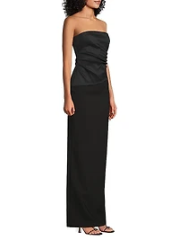 Evie Strapless Column Gown