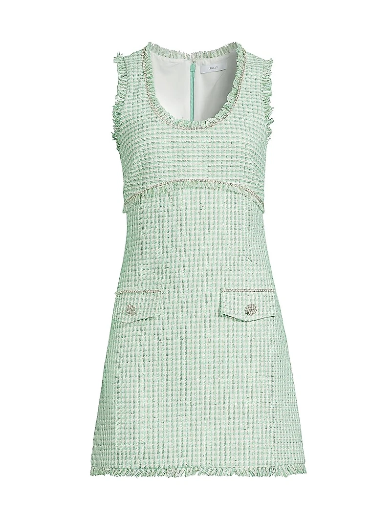 Camden Gingham Tweed Minidress