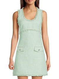 Camden Gingham Tweed Minidress
