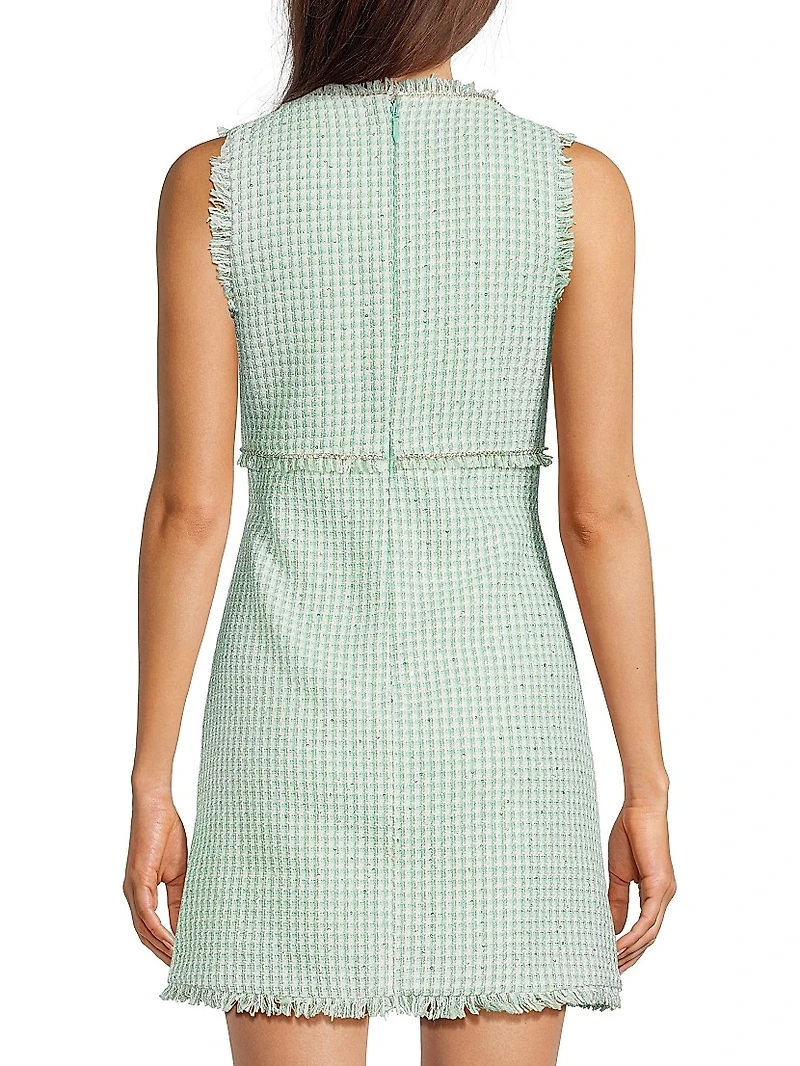 Camden Gingham Tweed Minidress