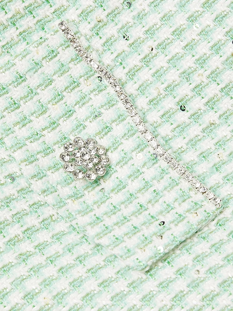 Camden Gingham Tweed Minidress