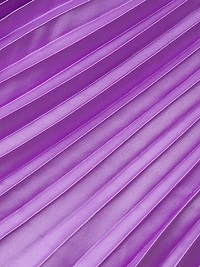 Blair Satin Plissé Halter Gown