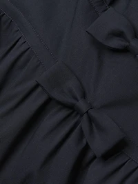 Noelle Bow Tiered Cocktail Dress