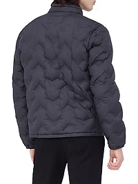 Quilted Zip Bomber Jacket