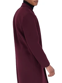 Tailored Wool-Blend Single Breasted Coat