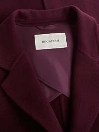 Tailored Wool-Blend Single Breasted Coat