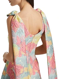 Gita Floral Brocade Minidress