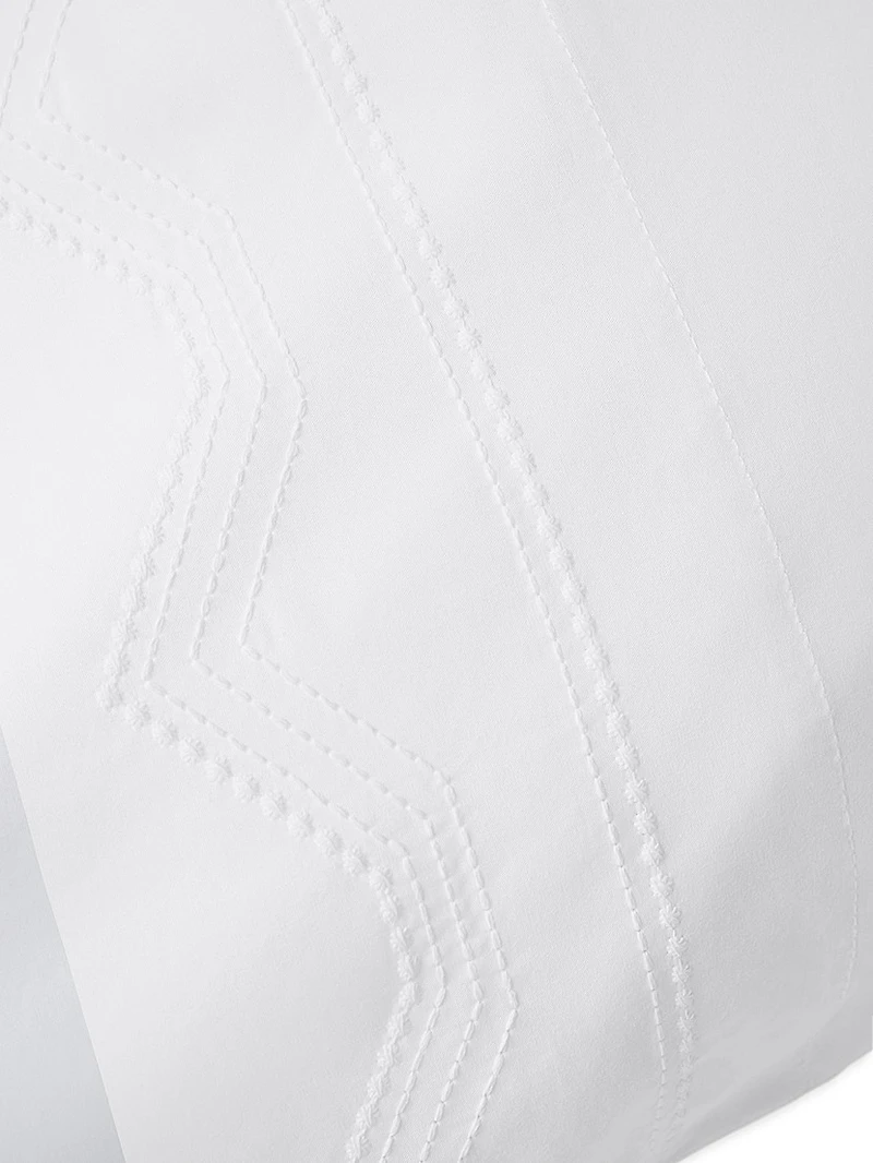 Vista Embroidered Organic Pillowcase Set of 2