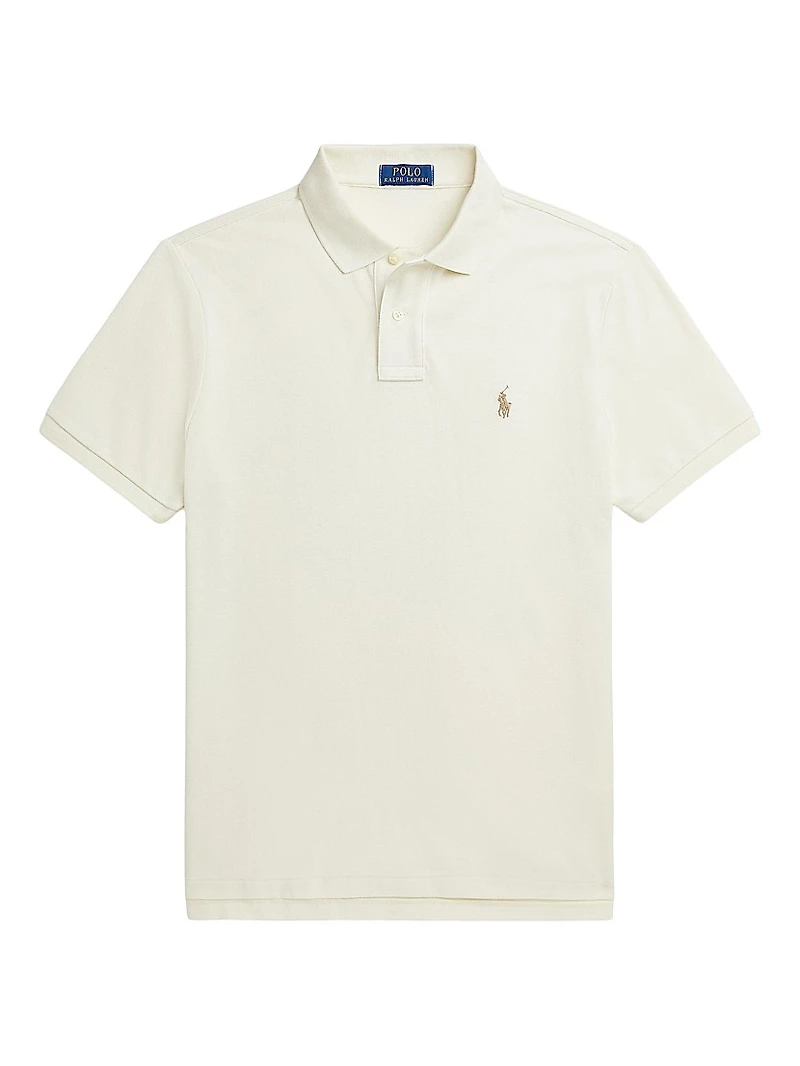 Slim-Fit Mesh Polo Shirt