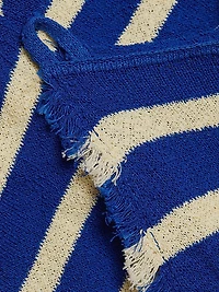 Yves Stripe Fringed Knit Dress