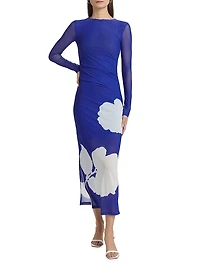 Ezili Floral Mesh Maxi Dress