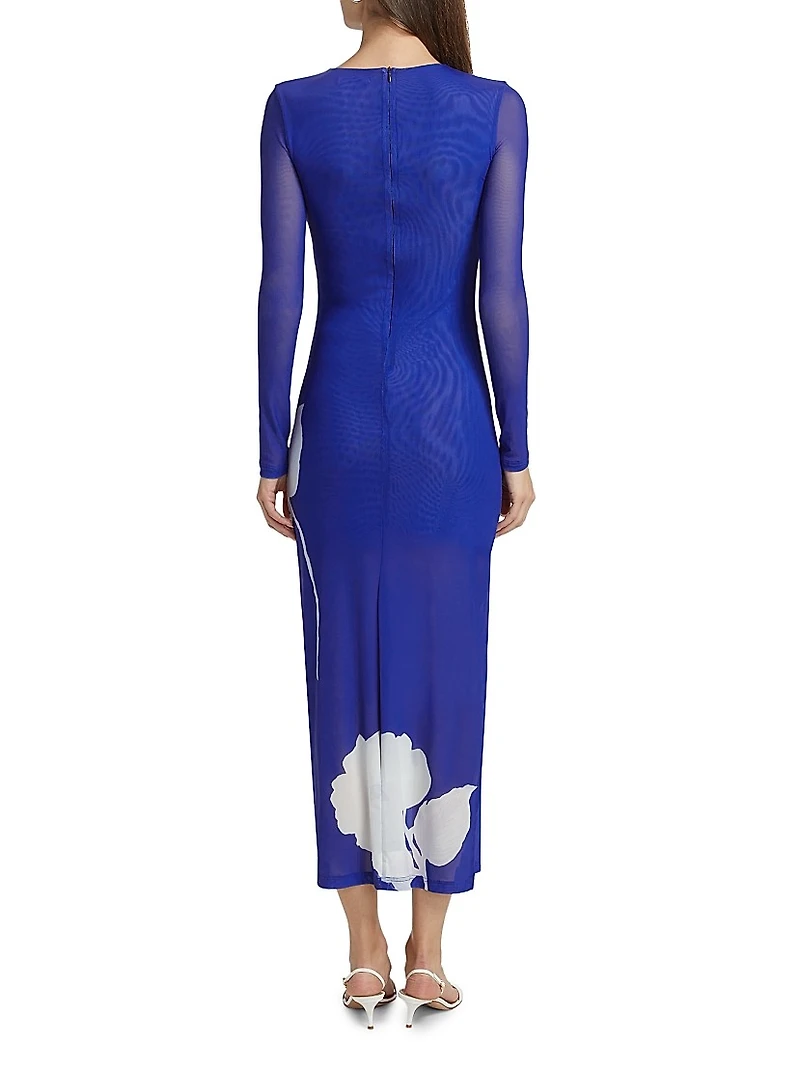 Ezili Floral Mesh Maxi Dress