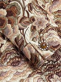 Apres L'hiver Matelasse' Rose Lurex Jacket