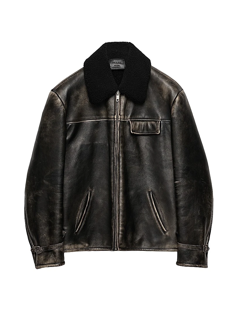 Nappa Leather and Shearling Jacket
