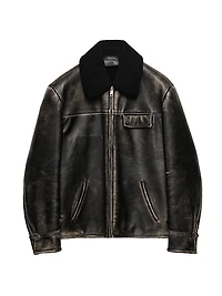Nappa Leather and Shearling Jacket