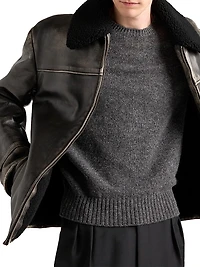 Nappa Leather and Shearling Jacket