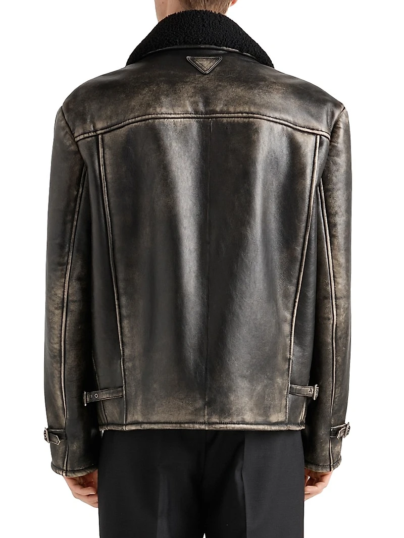 Nappa Leather and Shearling Jacket