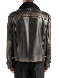 Nappa Leather and Shearling Jacket