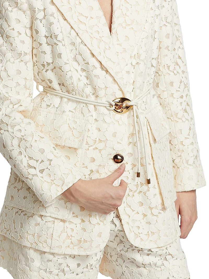 Illuminate Lace Tie-Waist Jacket