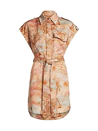 Illuminate Printed Sleeveless Tunic Dress