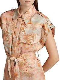 Illuminate Printed Sleeveless Tunic Dress