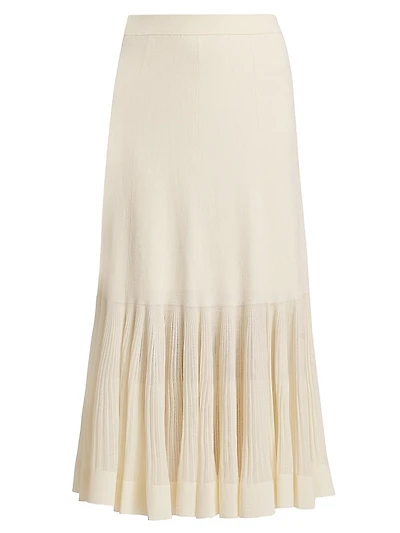 Pleated Midi-Skirt