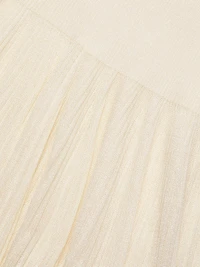 Pleated Midi-Skirt
