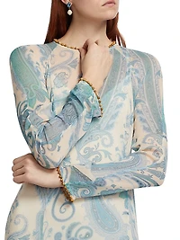 Illuminate Paisley Sheath Maxi Dress