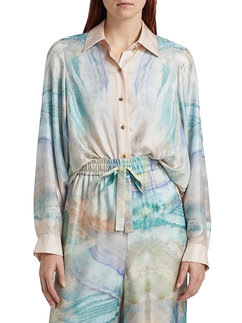 Illuminate Relaxed Button-Front Shirt