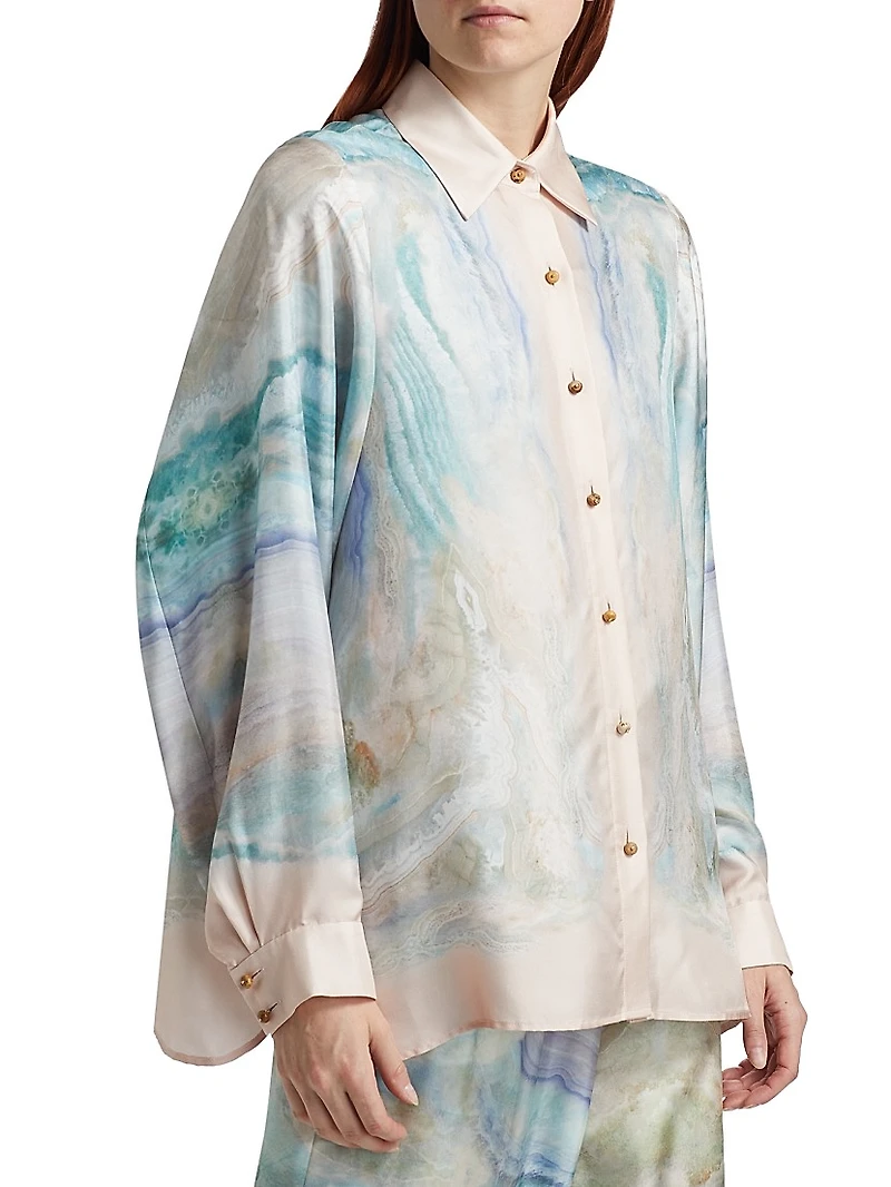 Illuminate Relaxed Button-Front Shirt