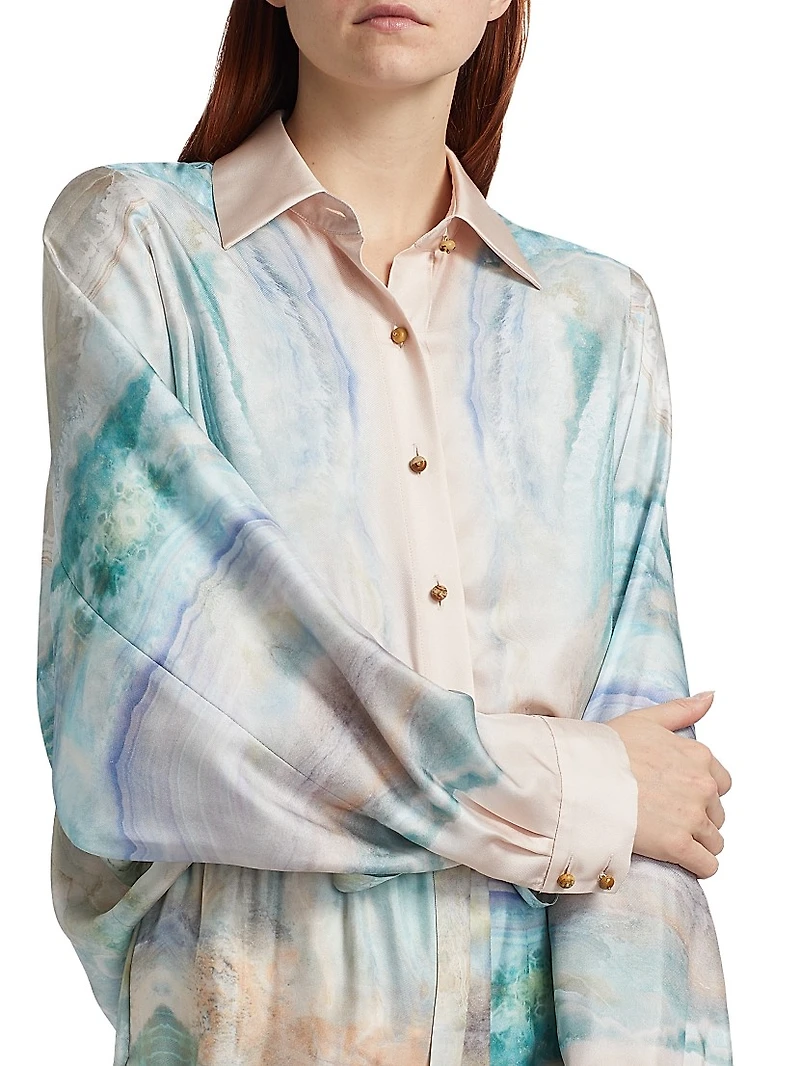 Illuminate Relaxed Button-Front Shirt
