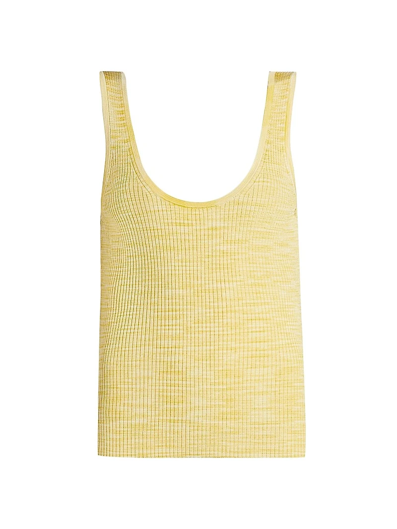 Illuminate Mouline Rib-Knit Tank Top