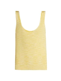 Illuminate Mouline Rib-Knit Tank Top