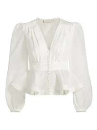 Dawning V-Neck Beaded Blouse