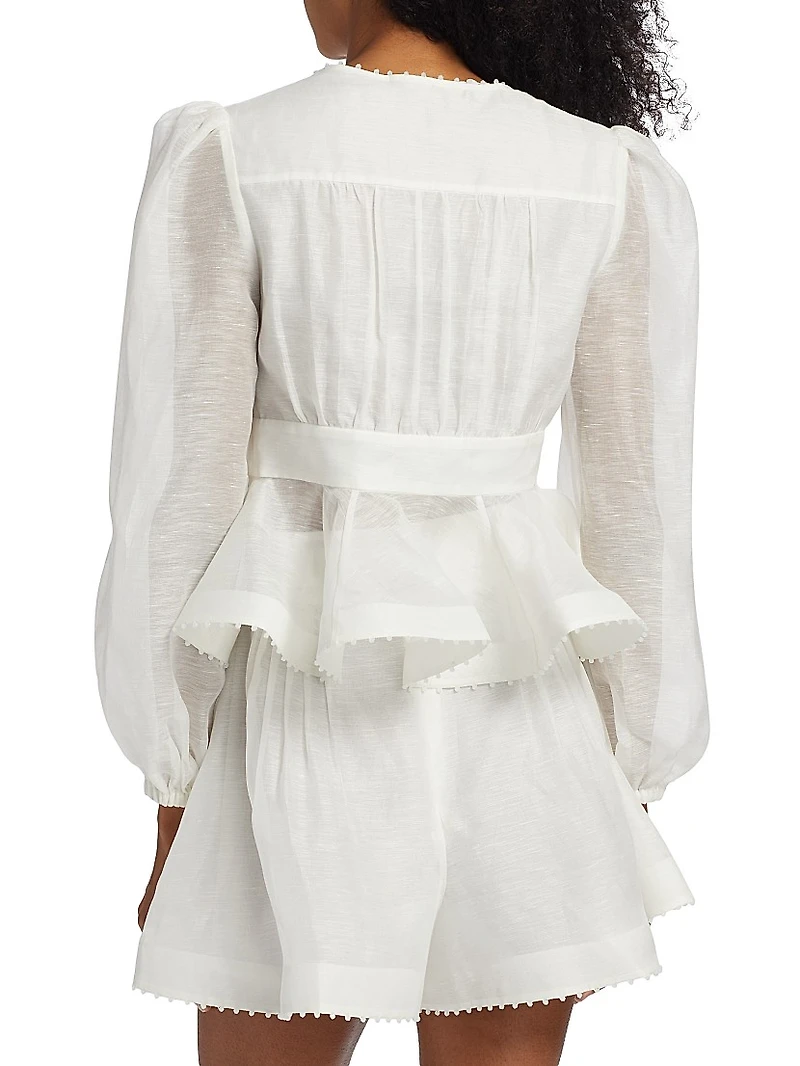 Dawning V-Neck Beaded Blouse