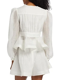 Dawning V-Neck Beaded Blouse