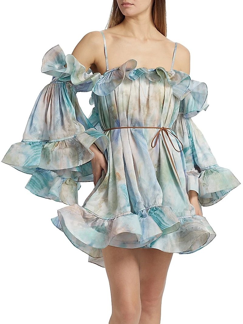 Illuminate Flounce Minidress