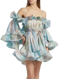 Illuminate Flounce Minidress