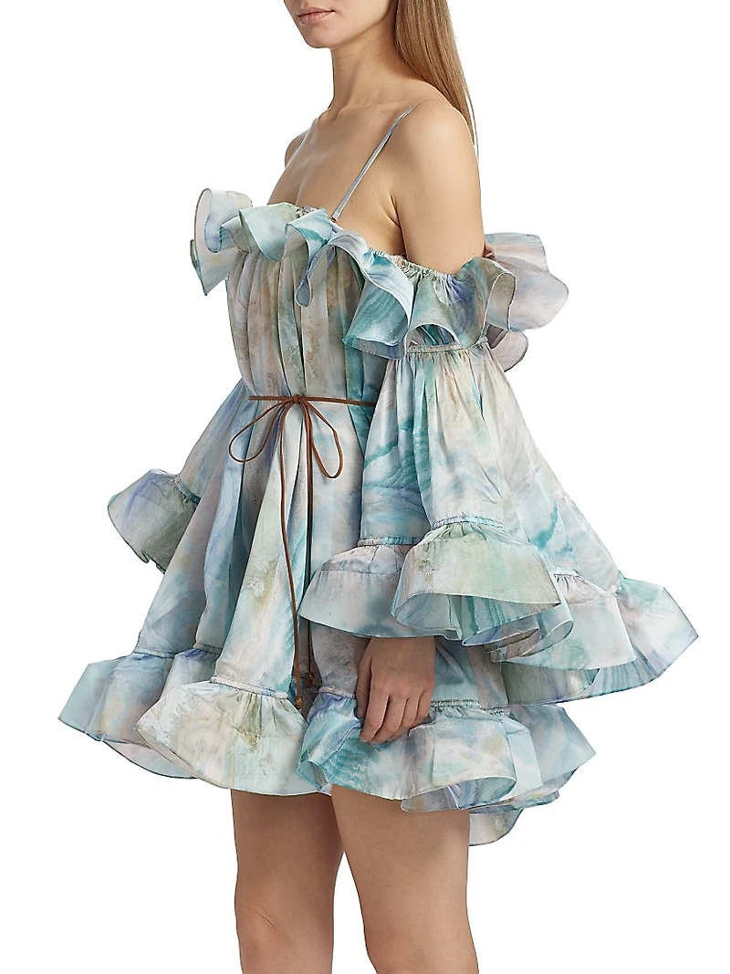 Illuminate Flounce Minidress