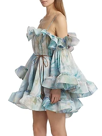 Illuminate Flounce Minidress