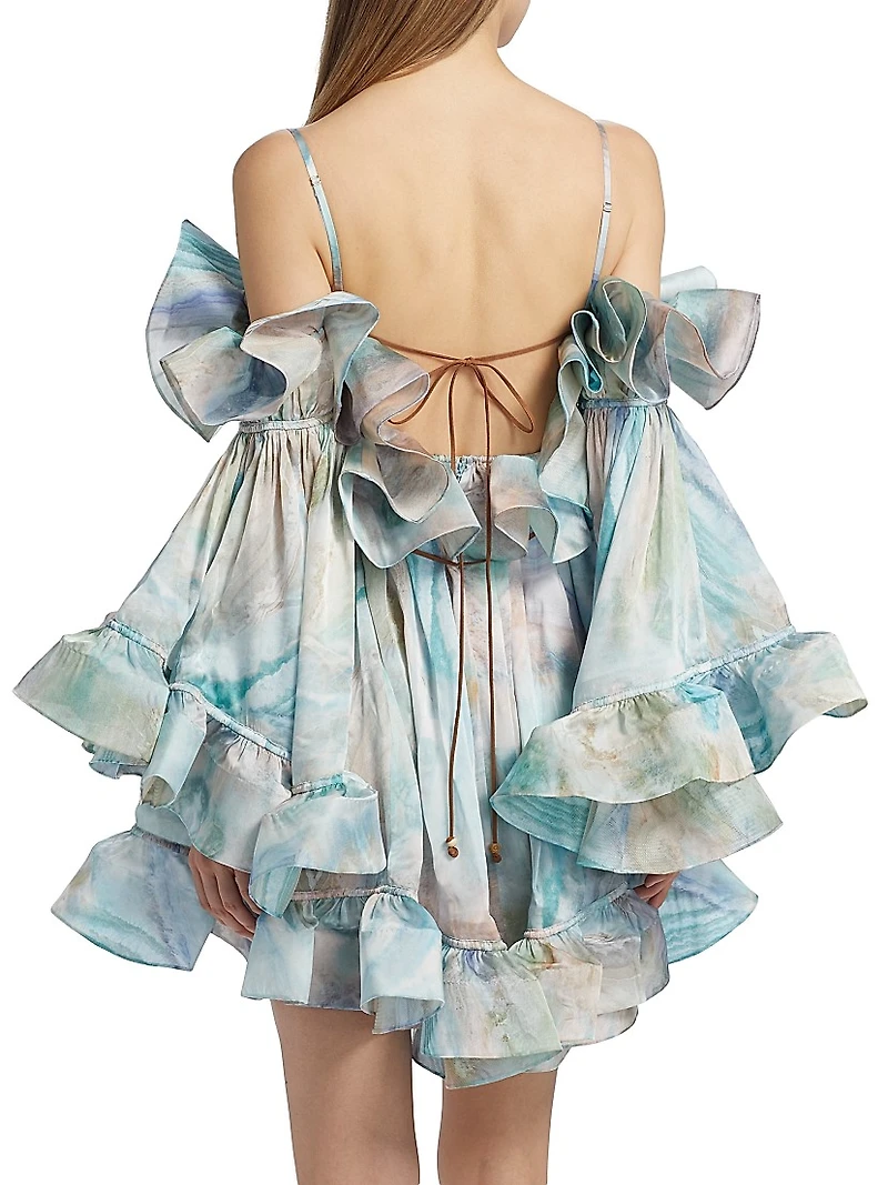 Illuminate Flounce Minidress