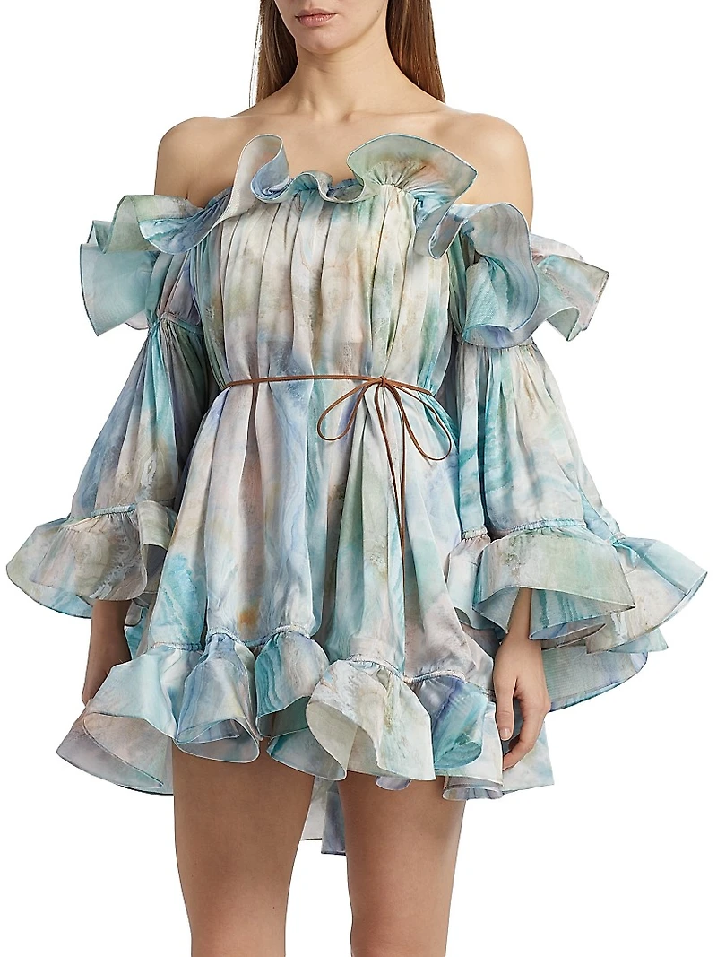 Illuminate Flounce Minidress