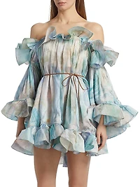 Illuminate Flounce Minidress