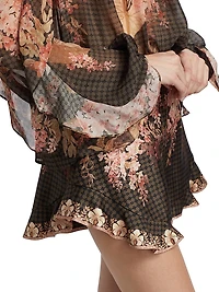 Floral Print Flutter Shorts