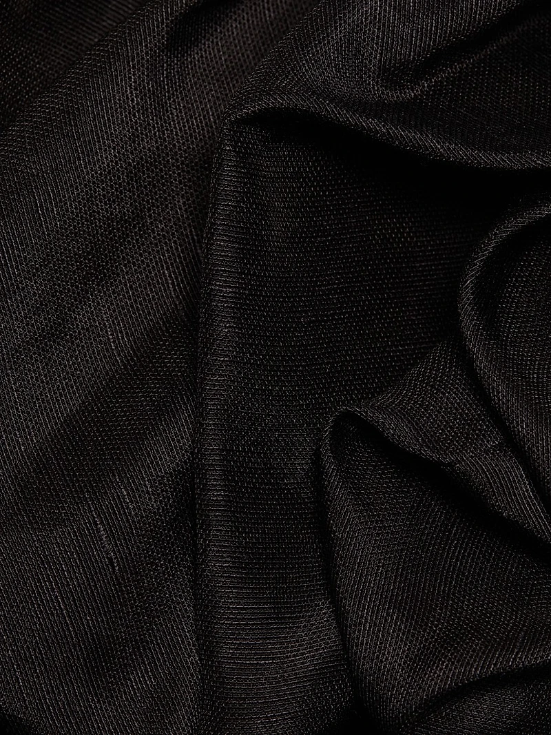 Illuminate Linen-Silk Fit & Flare Minidress