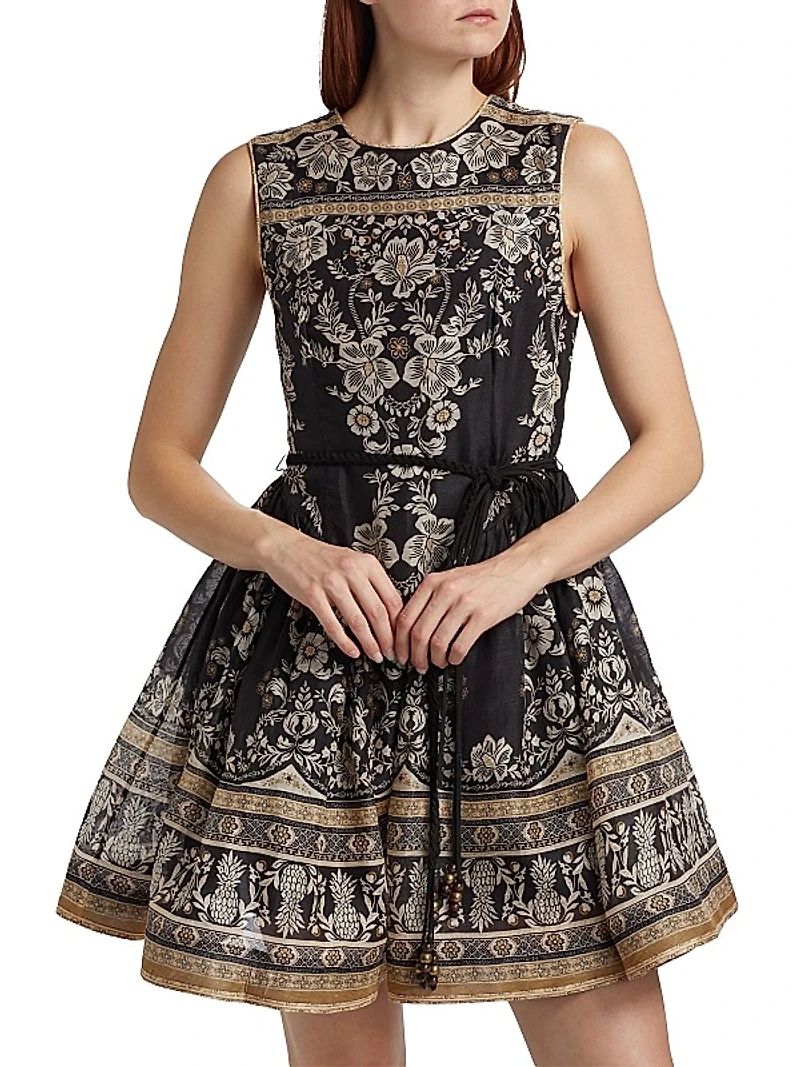Sleeveless Peplum Minidress