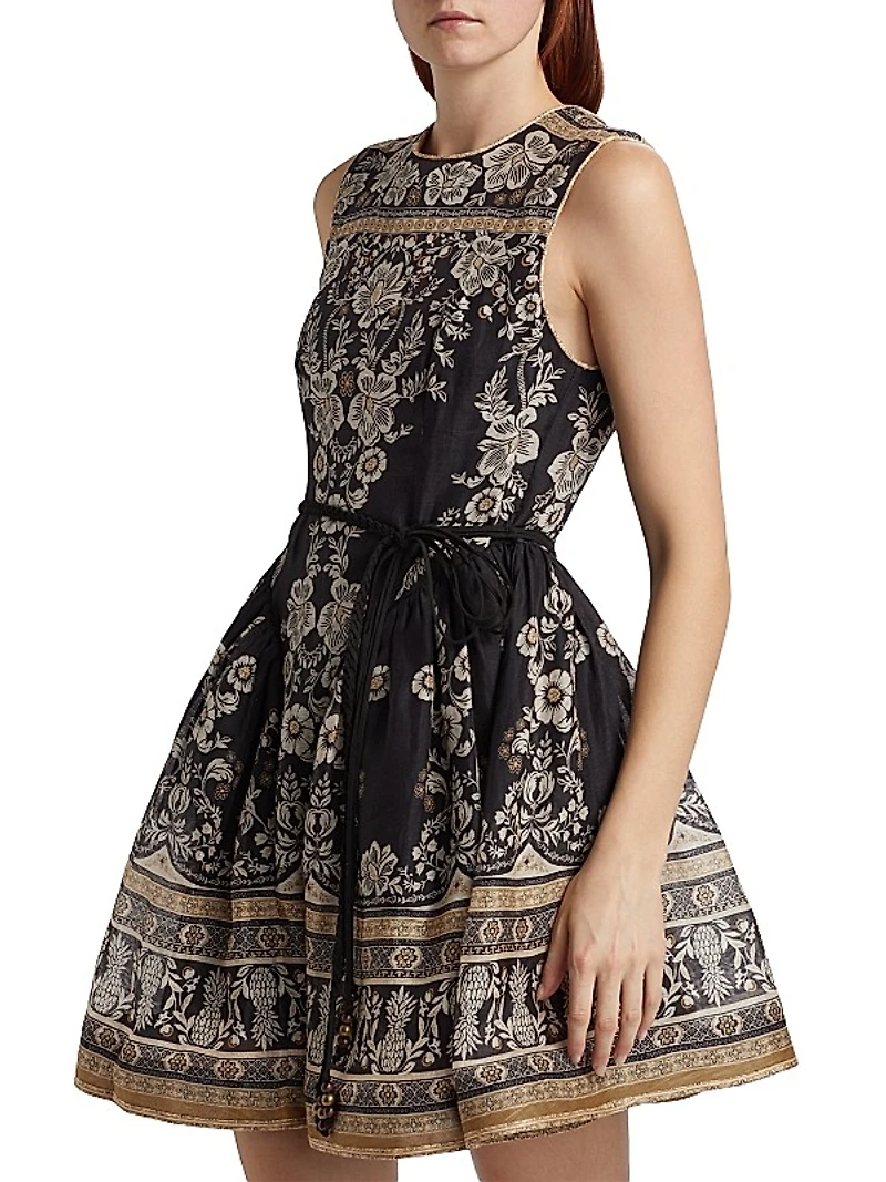 Sleeveless Peplum Minidress